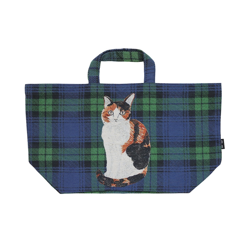 新品 松尾ミユキ ボート ＆ トート Stripe キャット ねこ ゴブラン